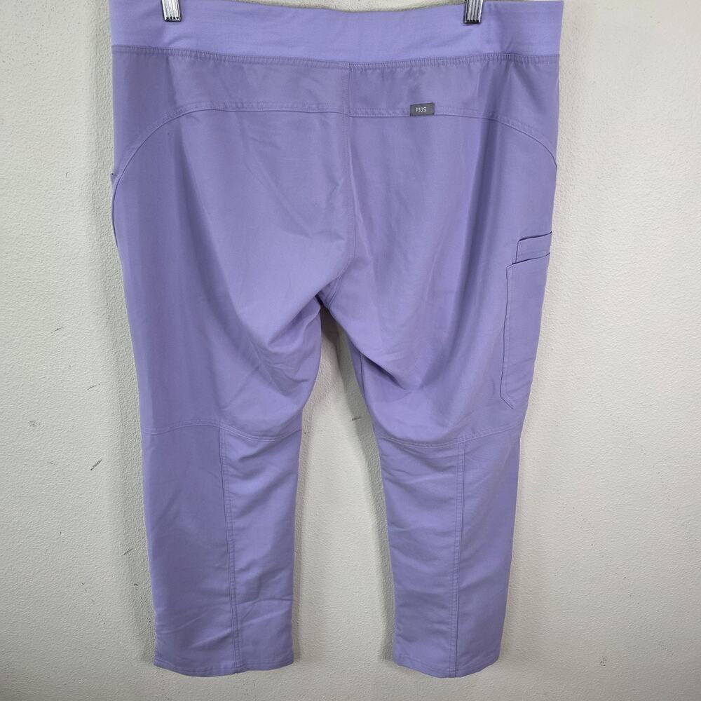 Figs Kade Cargo Scrub Pants Straight Leg Lavender Purple T21004 XL/P Petite - Picture 4 of 8
